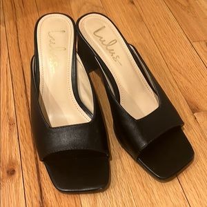 Lulus Squared Toe Heeled Sandal